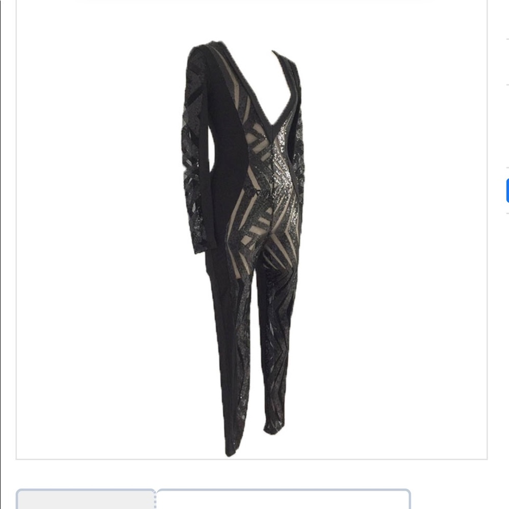BLING MESH JUMPSUIT - Picture 3 of 3
